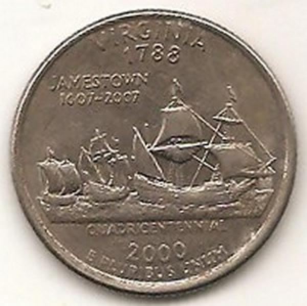 JAV. 1/4 dolerio ( Virdžinija ) ( 2000 ) XF